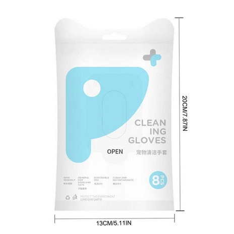 Pet Cleaning Gloves For Body Wipes/ Pet Gloves / Glove Grooming Hewan