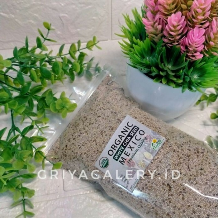 

GSS122 - Organic White Chia Seed Mexico 1kg 1000gr black chiaseed chia