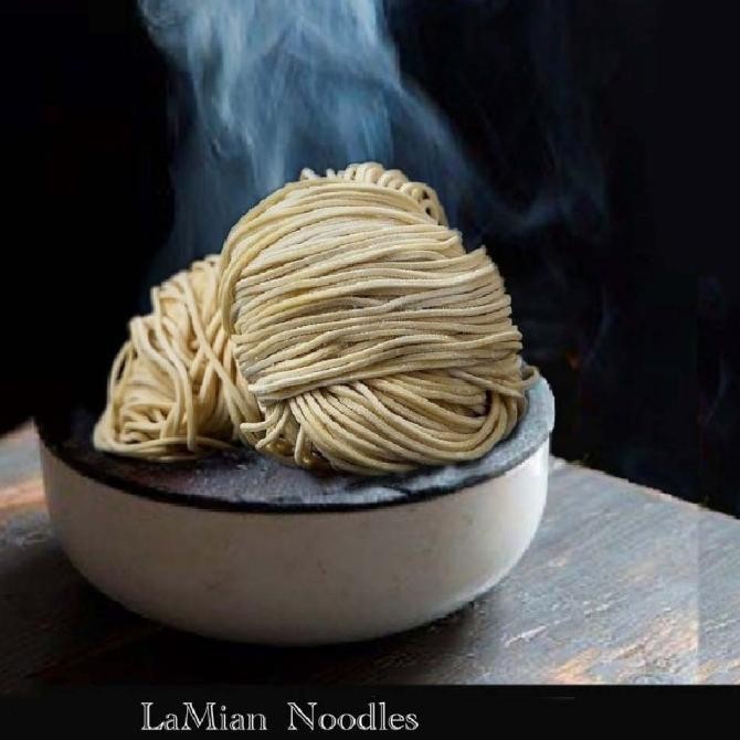

LAMIAN NOODLE MENTAH PRODUCTION TANPA AIR ABU 1KG SUPPLIER MIE FROZEN JRS