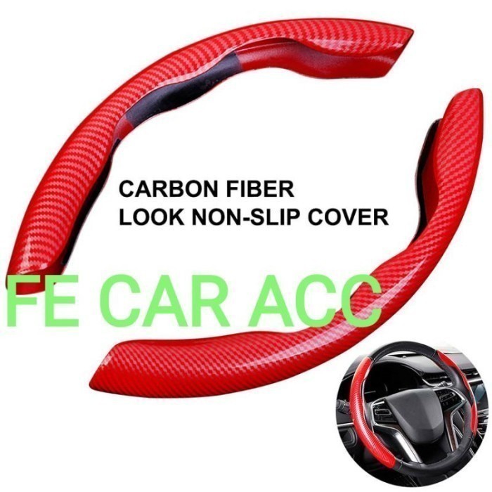 Termurah Universal Cover Sarung Stir Mobil Brio Rs 5D Carbon Fiber