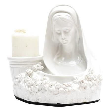 Tempat Lilin Bunda Maria Putih