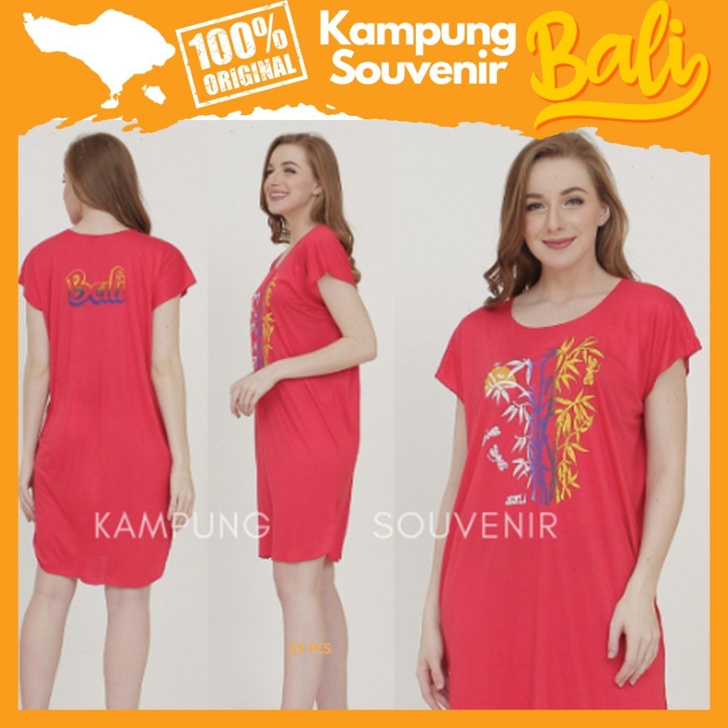 Daster Pandek Daster bambu bali Midi Daster Kekinian Oleh Oleh Khas Bali