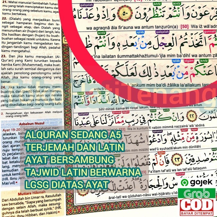 

ALQURAN MUDAH BACA A5 PEMULA TERJEMAHAN LATIN TAJWID WARNA 100% ORI