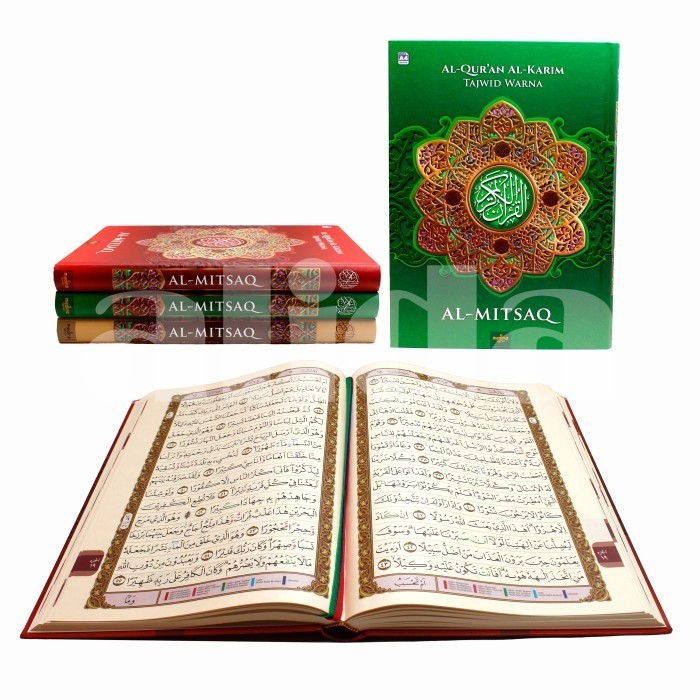

Alquran Al-Mitsaq Uk A5 Tajwid Warna Al-Quran Mushaf Almitsaq