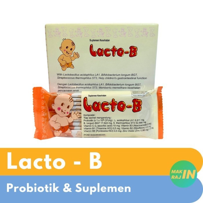 [Pack] Lacto B Obat Diare Anak - Lacto-B [Isi 10 Sachet]