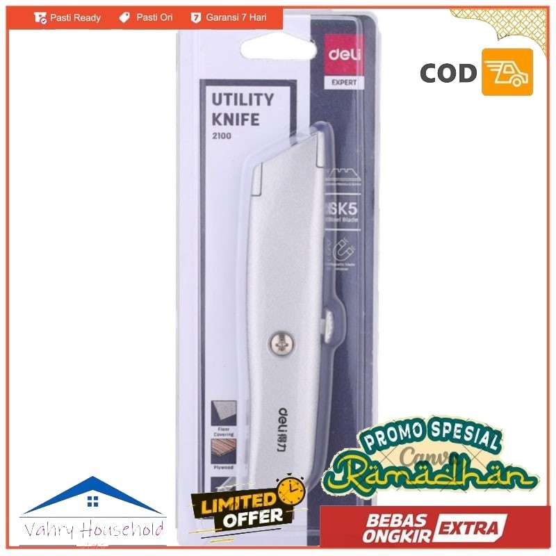 

UTILITY KNIFE 2100 Cutter Besar Knife Silver