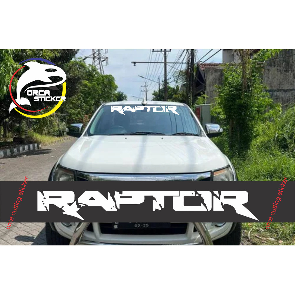 STICKER RAPTOR STIKER MOBIL FORD RANGER KACA DEPAN / BELAKANG