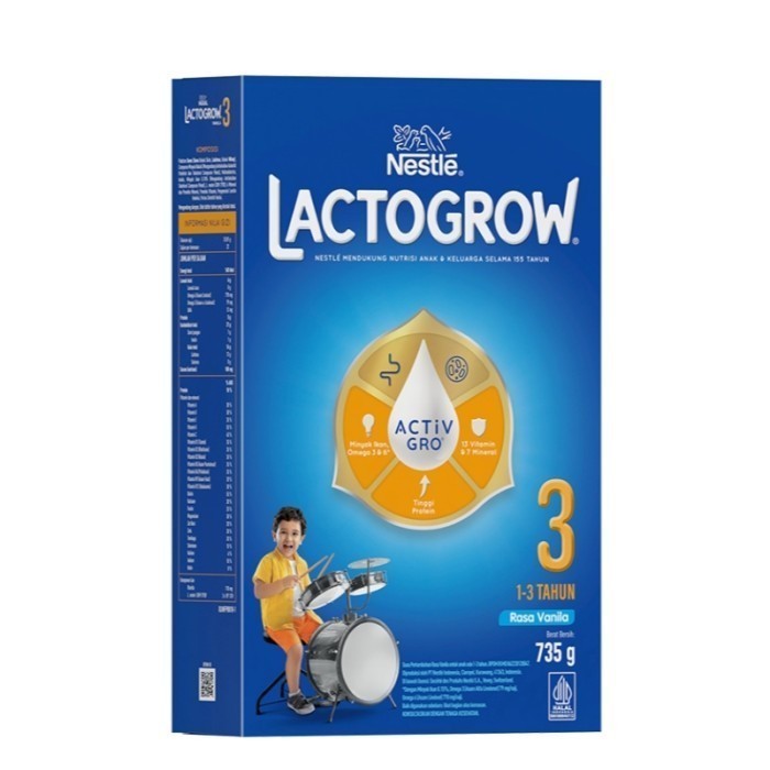 

LACTOGROW 3 Happynutri Susu Pertumbuhan 1-3 Tahun Vanila 735 g