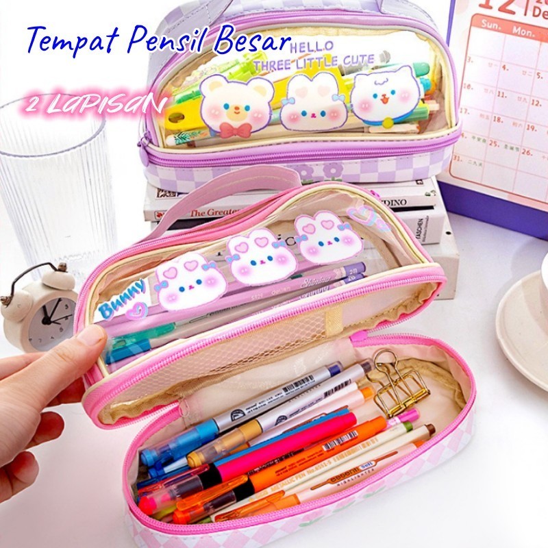 

Kotsk Pensill Aestetic Dusgrip Skolah Laki Laki Perempuan Transparan Kapasitas Besar Tempat Pensil Kotak Pencil Lucu Kartun Desgrip Anak Cowok Cewek Kuliah Disgrp Pensil Sekolah Motif Karakter Lucu Pouch Pecil Tepak Alat Tempat Pensil Besar,Transparan
