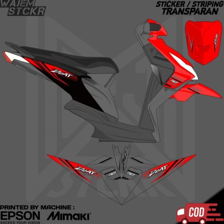 STRIPING TRANSPARAN BEAT KARBU CUSTOM VIETNAM STYLE
