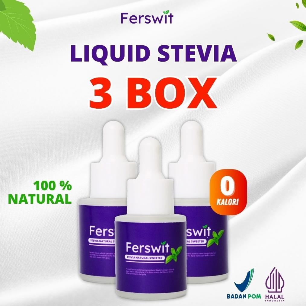

Ferswit Stevia Cair Murni Paket 3 Box Gudrunsh