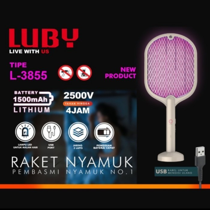 >>>>>] RAKET NYAMUK LUBY L-3855