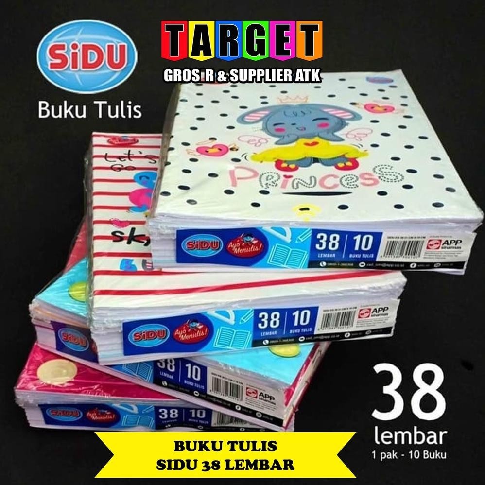 

BUKU TULIS SIDU SINAR DUNIA 38 LEMBAR (10 BUKU) / BUKU TULIS OKEY KIKY 38 LEMBAR (10 BUKU) TERMURAH BANGET