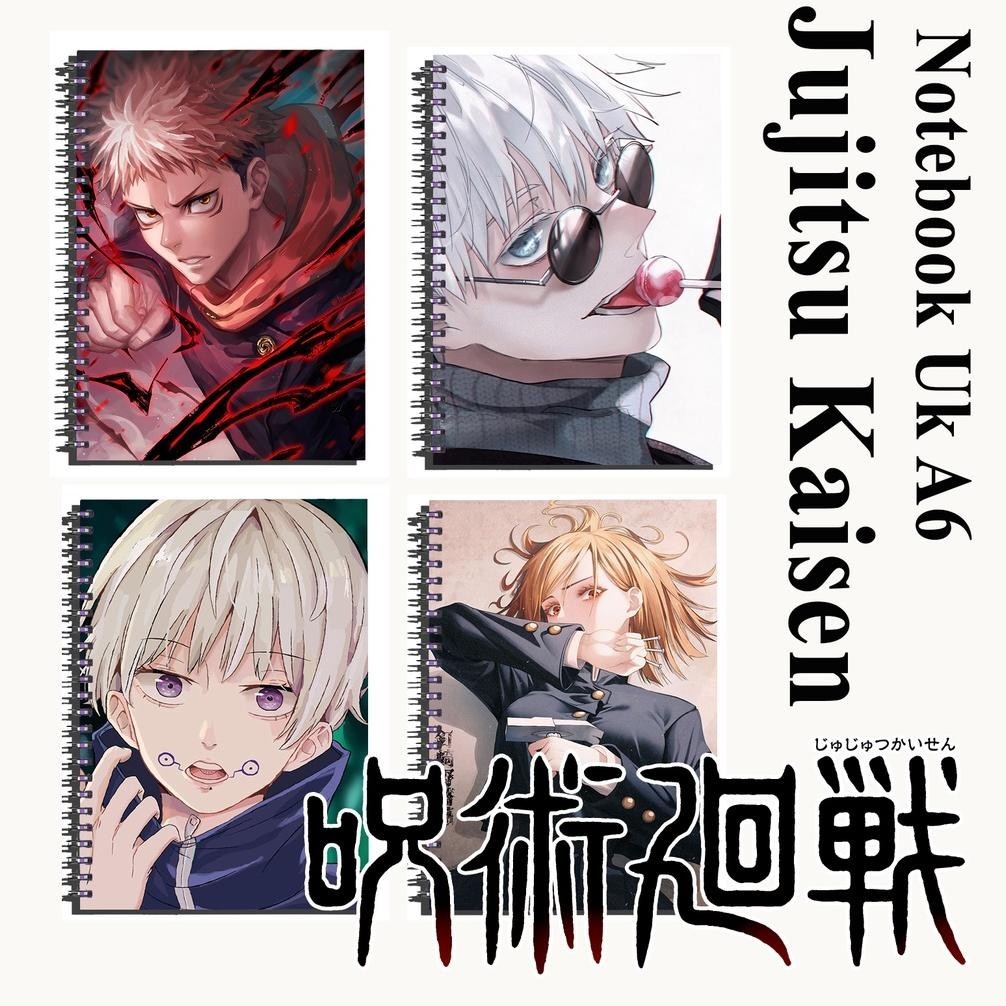 

NOTE BOOK / BUKU CATATAN / NOTES ANIME JUJITSU KAISEN UK A6 FULL COLOUR MURAH GRATIS ONGKIR