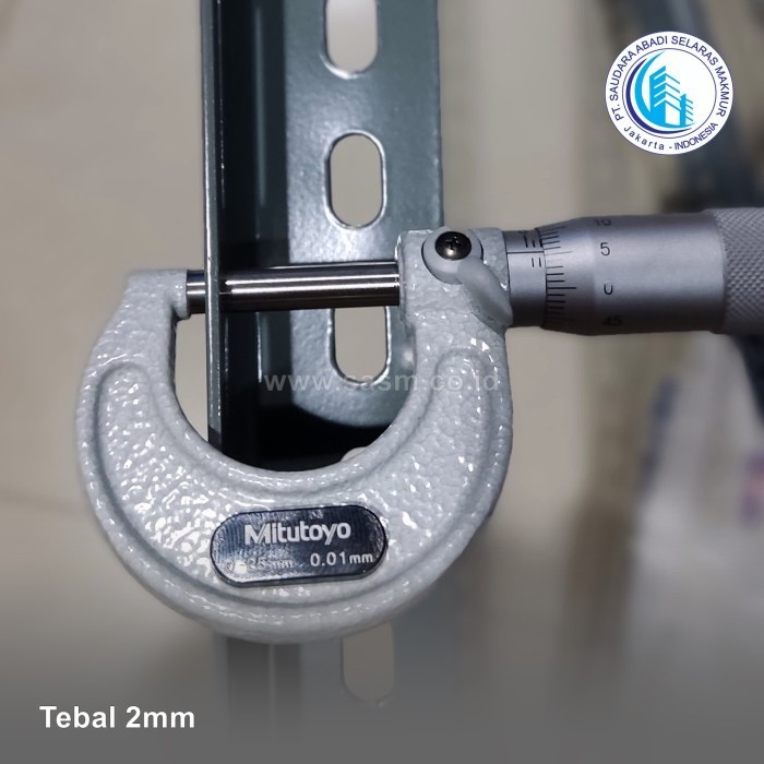 Rak Siku Lubang Besi / Besi Siku Lobang (2.1Mm) 3 Meter