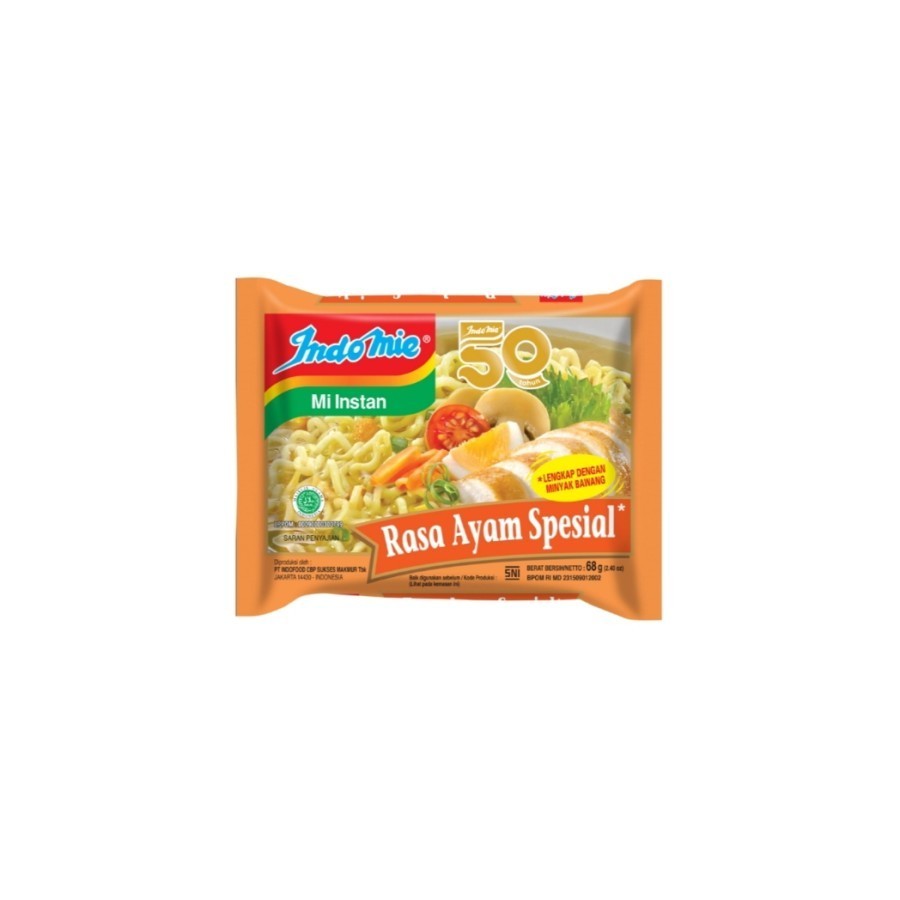 

Indomie Mi Instan Indomie Mi Instan Ayam Spesial 68 g × 5 pcs