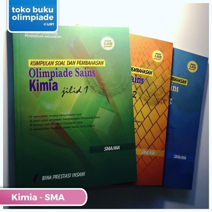 [Baru] Paket: Kumpulan Soal & Pembahasan Olimpiade Kimia (Sma) Jilid 1,2,3