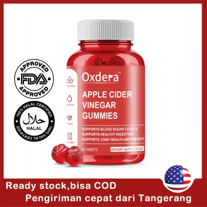 

Oxdera Apple Cider Vinegar Gummies 60 sweets