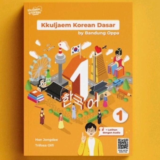 [Ready Stock] Buki Belajar Bahasa Korea - Kkuljaem Korea Dasar 1