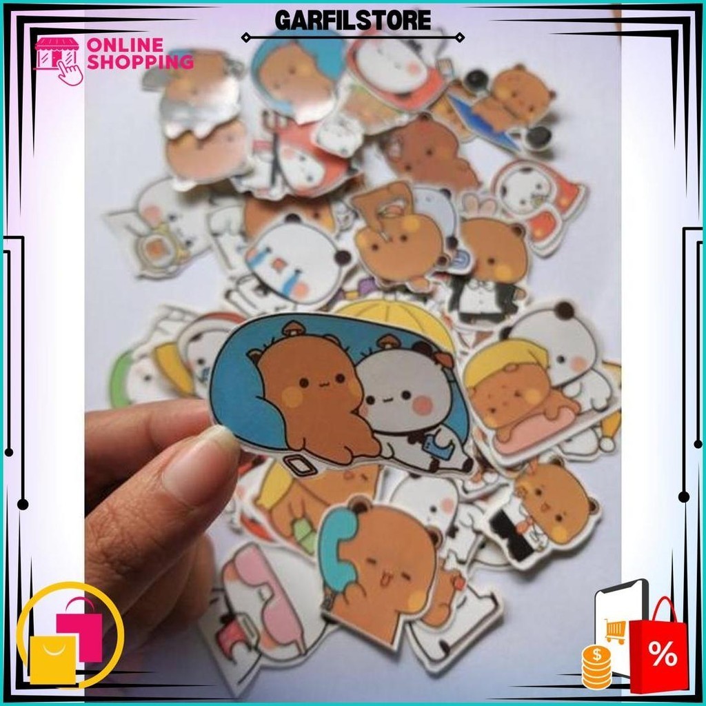 

Stiker Bubu Dan Dudu Isi 40Pcs Stiker Case Stiker Lucu Cod