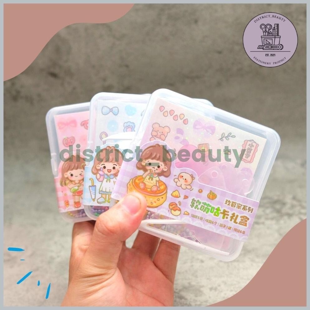 

Paket Stiker Dan Pinset Jbe Scw Stiker Box Set Mini Peralatan Jurnaling Momo Kartun Lucu Uniik Imut District Beauty Best Seller