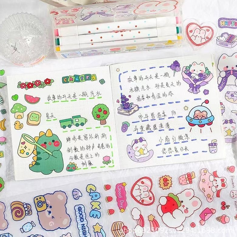 

Cute Sticker/ Sticker Momo Aesthetic Stiker Buku Diary/ Tumbr Botol Lucu Gratis Ongkir