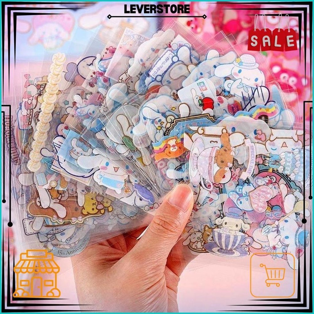 

{Syafastore} Sticker Lucu 2D Sanrio Karakter Kuromi Dan Melody Isi 100 Lembar Per Box Cod