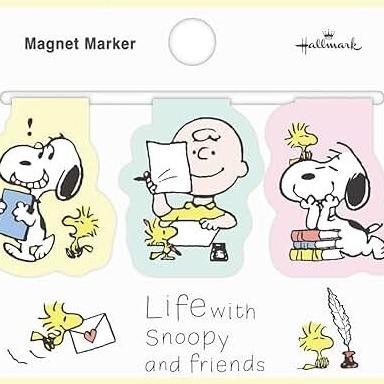 

snoopy magnet marker yellow
