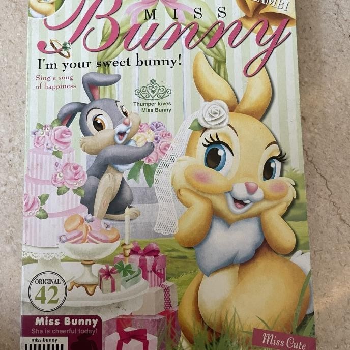 

miss bunny hard cover note book