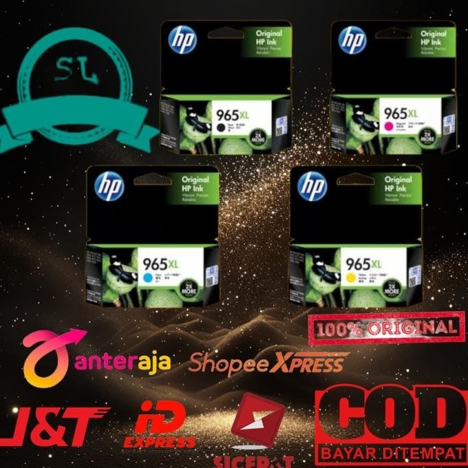 

Jual Tinta Hp 965Xl 1Set Black Cyan Yellow Magenta