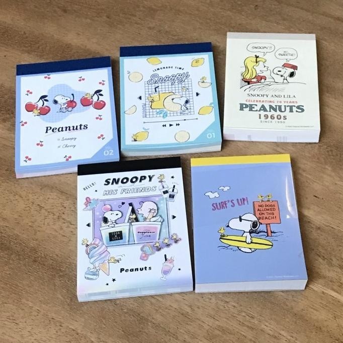 

snoopy mini memo 5 pcs