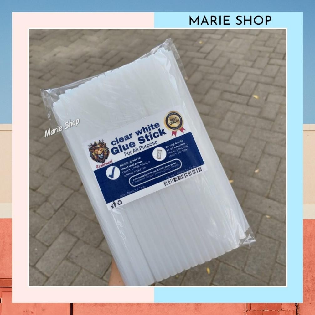 

TERLARIS 100 PC ISI LEM TEMBAK REFILL GLUE STICK - LEM LILIN STICK BAKAR PEREKAT KERAJINAN TANGAN MULTIFUNGSI un-140