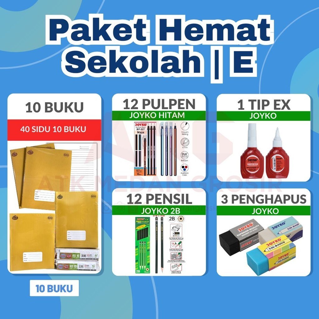 

rwe-45 PAKET SEKOLAH LENGKAP VERSI JOYKO MURAH Murah