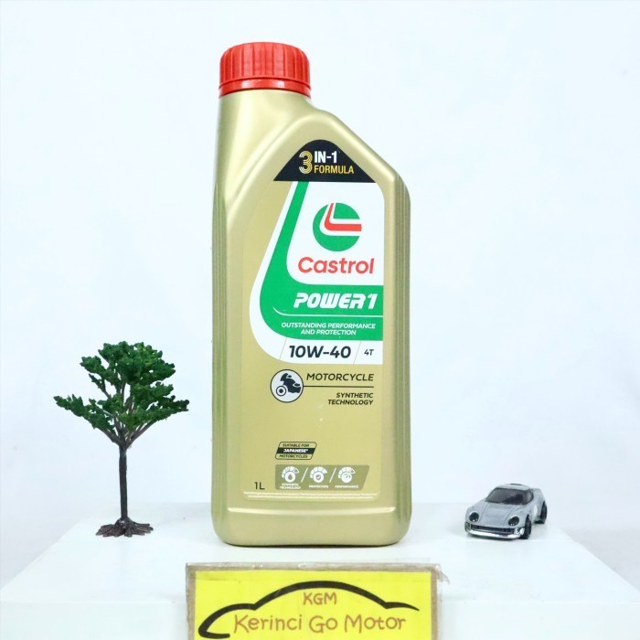 Oli Castrol Power 1 1Ow-40 4T 1L - Oli Motor Castrol Power 1 4T 10W40