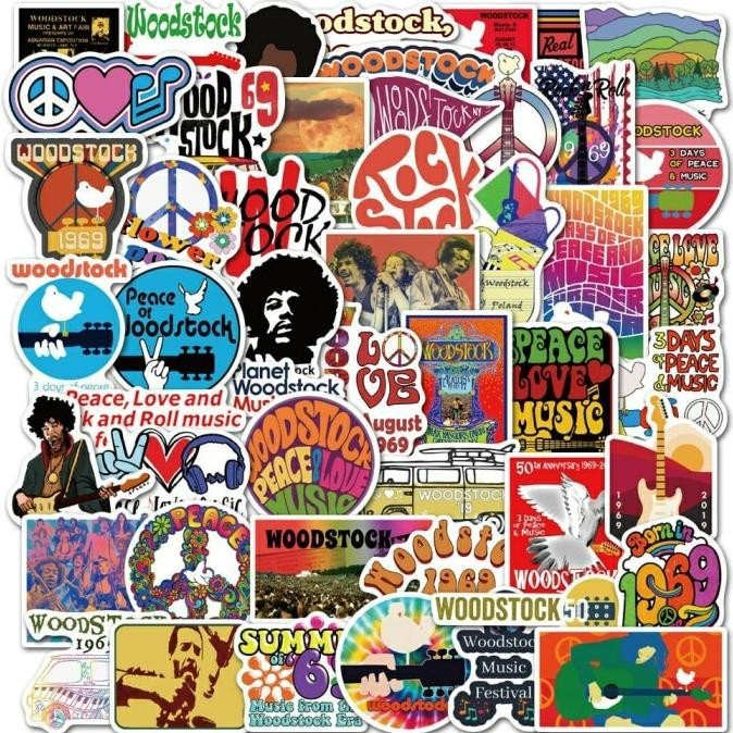 

Stiker Legend Festival music icon WOODSTOCK