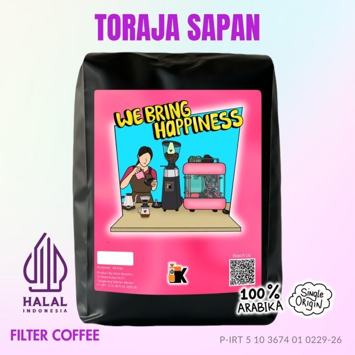 

Biji Kopi Arabika Toraja 250Gr