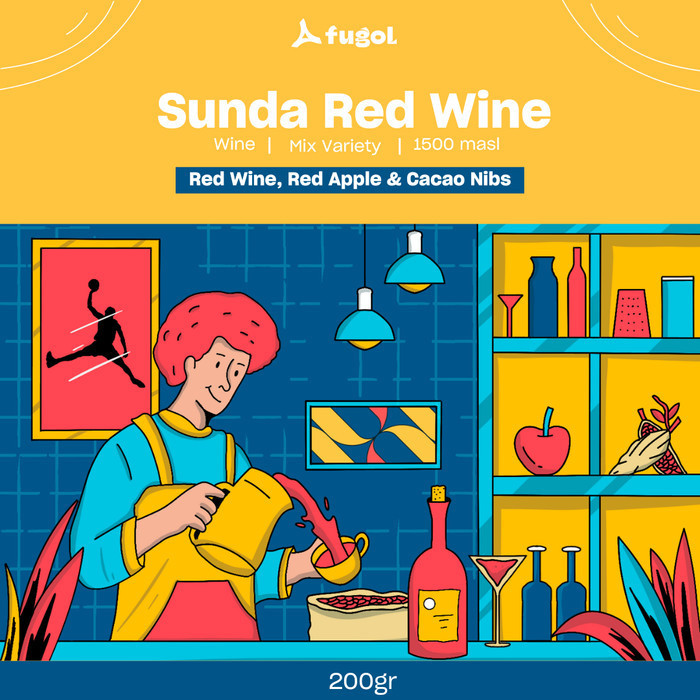 

Sunda Red Wine (200Gr) Single Origin Specialty Coffee Beans