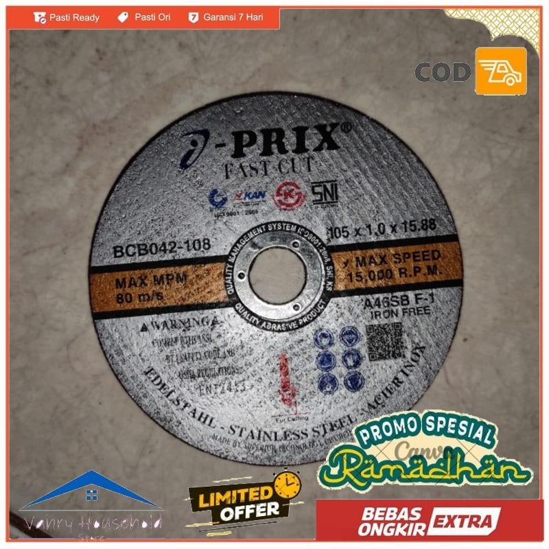 MATA GERINDA POTONG IPRIX I PRIX 4 INCH 4inch