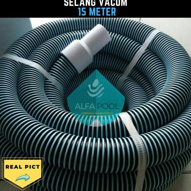Flexible Vacuum Hose 15 Meter / Selang Vacuum Kolam Renang Panjang 15M