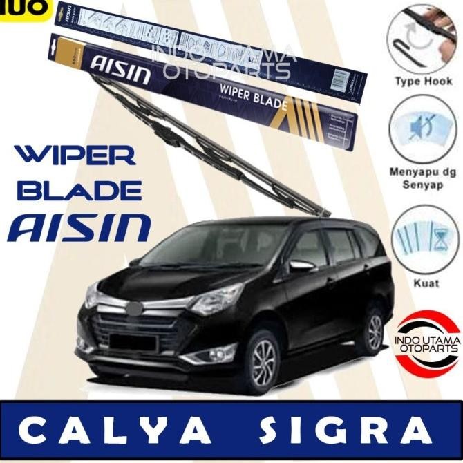 Wiper Mobil Calya Sigra Aisin Sepasang 17-22" Original