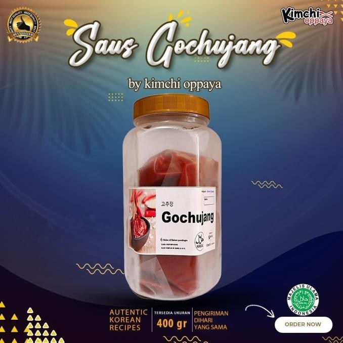 

[saus bibimbap] Gochujang Halal 400 gram Brand by Kimchi oppaya