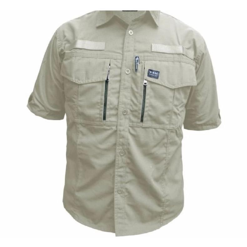 Baju Kemeja Tactical Pria Lapangan Outdoor Pendek Outdoor Baju Kerja Proyek Wtac W Tac