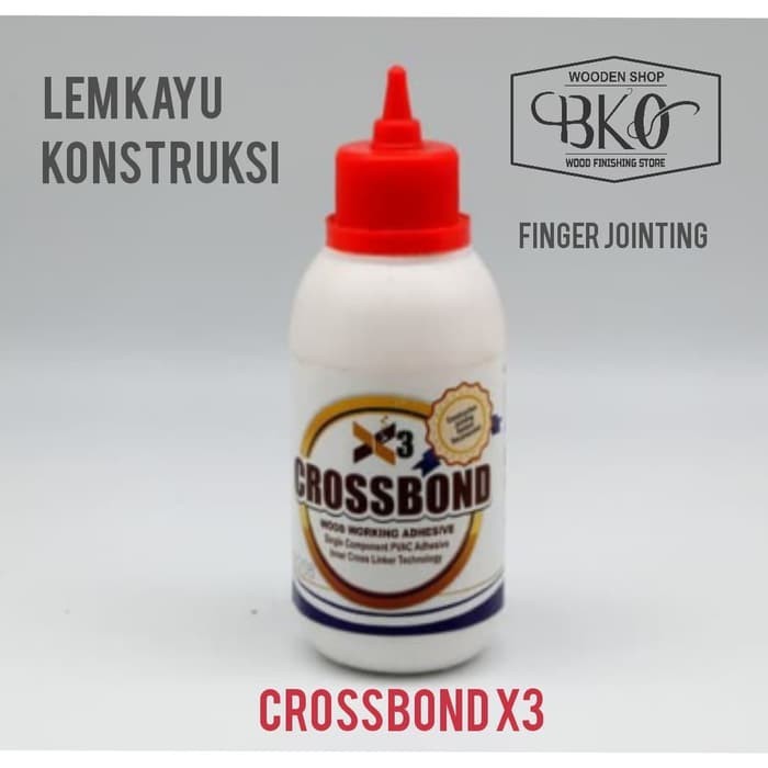 Lem Kayu Crossbond X3 Finger Joint Sambungan Kayu
