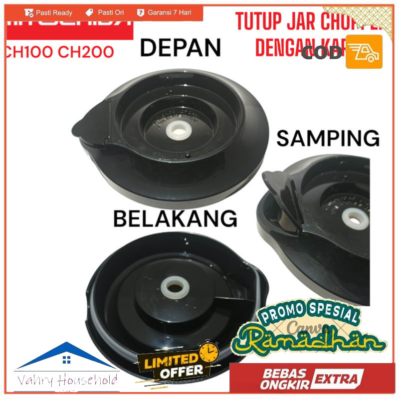 TUTUP JAR CHOPPER BESAR Mitochiba CH200 CH100 CH 200 100 ORIGINAL - TUTUP 1SET