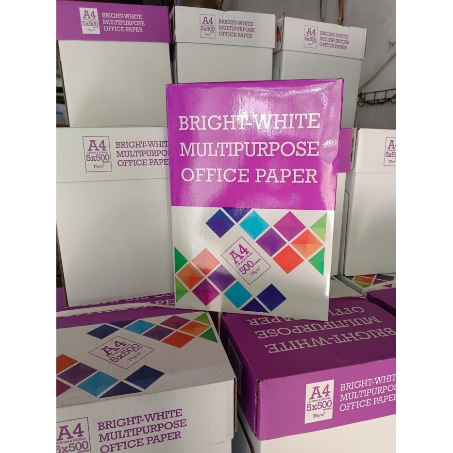 

Hvs A4 75 Gram Kertas Print Fotokopi Per 1 Rim