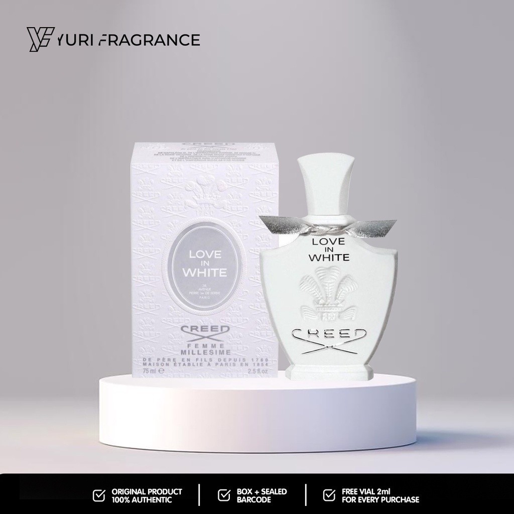 Creed Love In White EDP 75ml Original Box Segel Lengkap