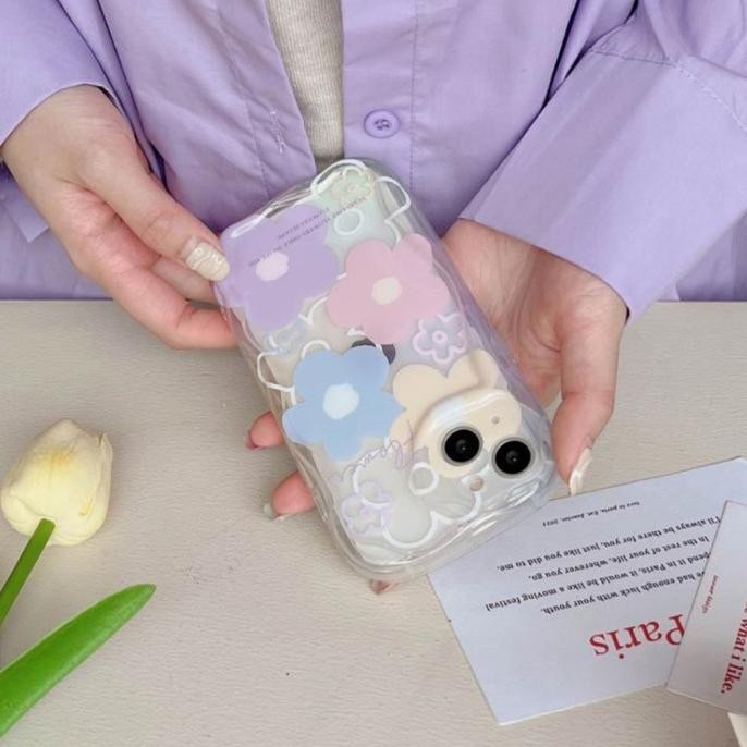 CASE REALME C12 C15 C21 C21Y C25Y C25 C25S CASING MOTIF FLOWER CUTE