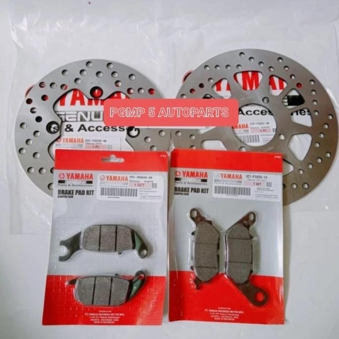 Piringan Cakram Depan Belakang Plus kampas Rem Jupiter MX New 135 Ori