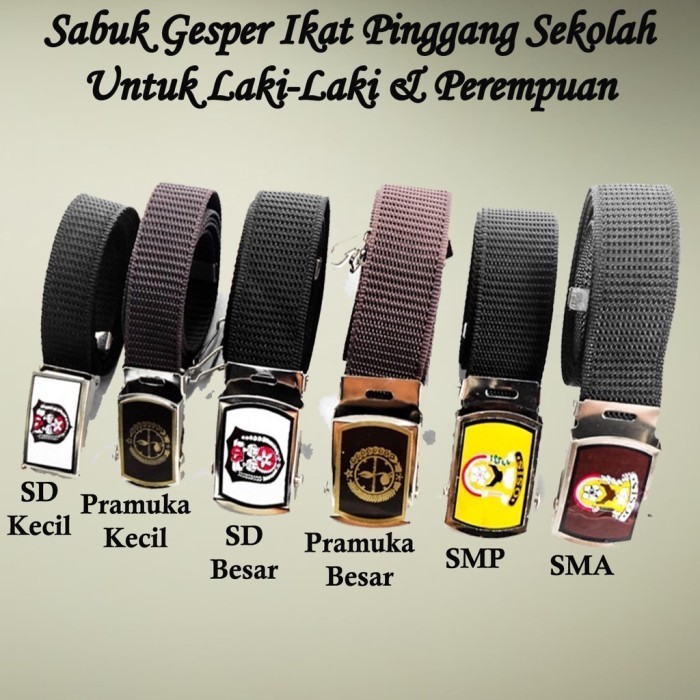 

TERBARU Perlengkapan Sekolah Gesper Sabuk Ikat Pinggang SD SMP SMA Pramuka
