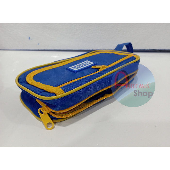 

TERBARU Tepak Pensil Kain Model Unisex Ocean 8004 2 Sleting